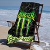 Beweis Strandtuch mit Monster Energy LOGO Muster - weich, saugfähig, schnelltrocknend, maschinenwaschbar - perfekt zum Schwimmen, Camping, Baden