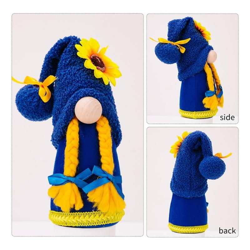 Sunflowers Gnomes Plushie Sunflowers Gnomes Swedish Tomte Scandinavians Figurins Spring Kitchen Tiered Tray Decors