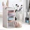 1 Cosmetic Organizer Bathroom Makeup Pillow Organizer Beauty Egg Storage Cabinet Rotating Compartment Organizer
