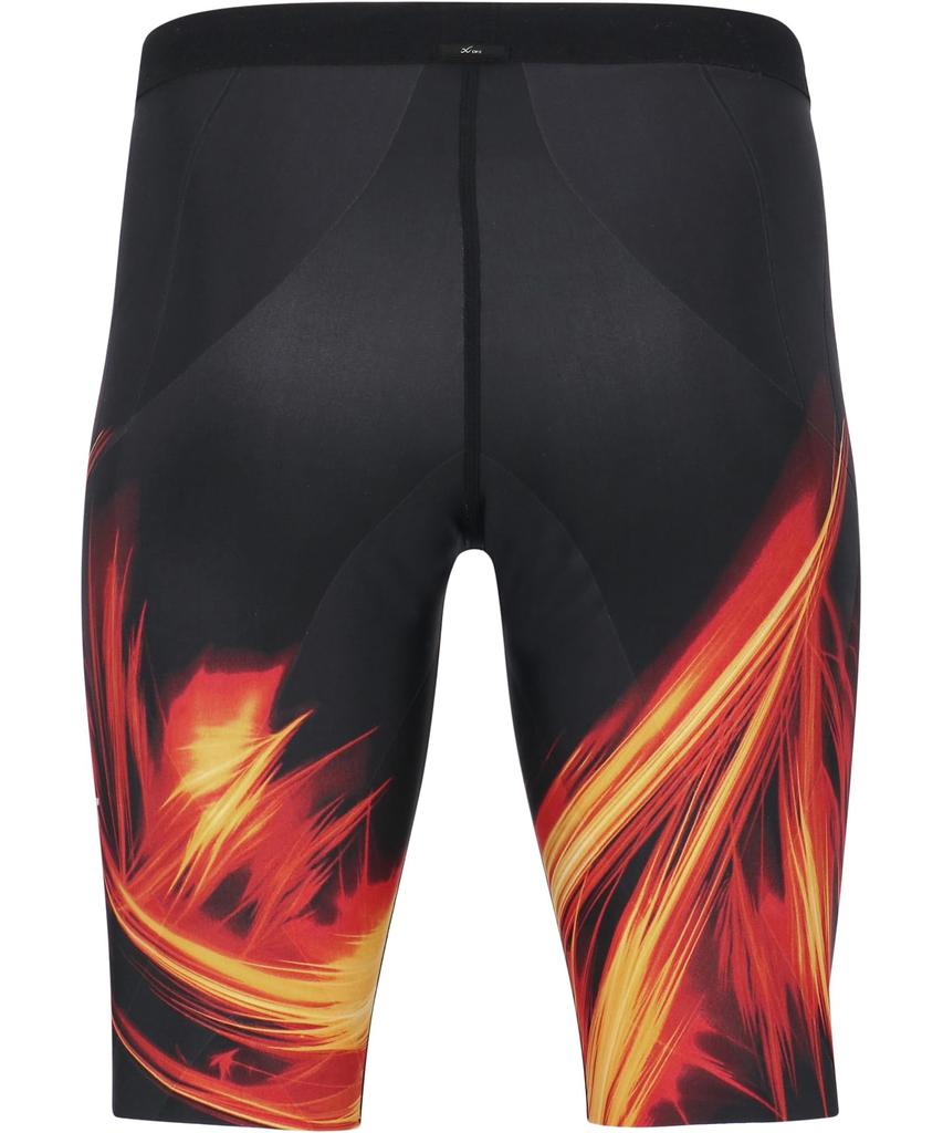 Sports Tights Lower Body Support Marathon Ball Games HZO695 RE S CW-X (Wacoal) [MEN] Half-Length (Above Knee) (Hip, Waist, Buttocks, Thighs)