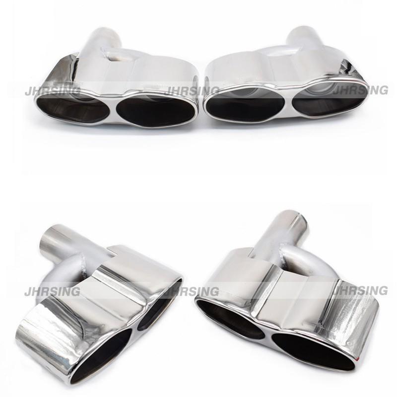 Suitable for Mercedes S-Class W221 S300/350/500/600 S65 AMG Quad Square Exhaust Tips