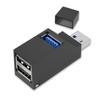 USB USB Expansion Hub with USB and USB Combo and 1 Hub 3.0 Hub, 3-Port 3.0 2.0 Hub, Compact, High-Speed, Lightweight, Portable, Compact, (Black)