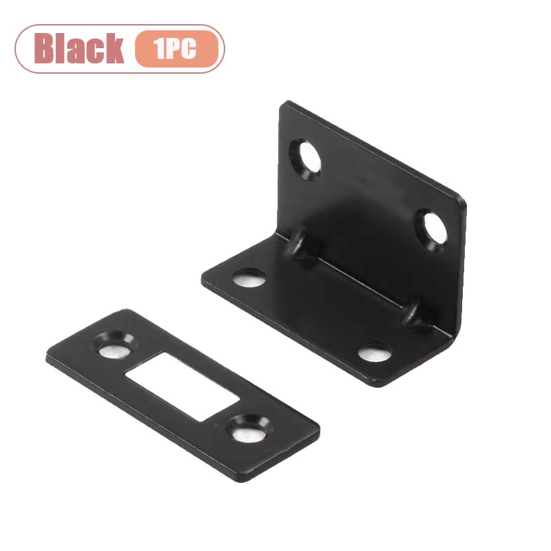 

1-10PCS L-Shaped No Drill Magnetic Sliding Door Lock Strong Magne Cabinet Latch Invisible Closet Lock Home Decor Hardware