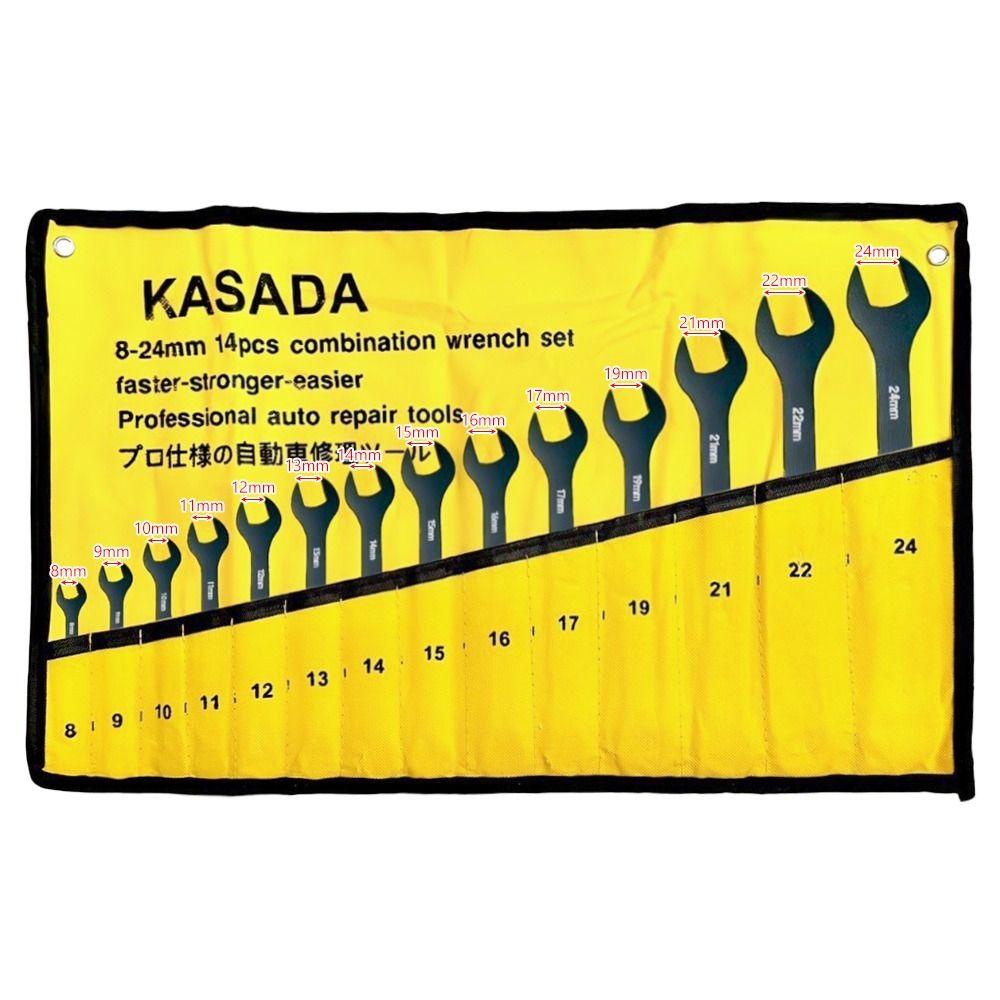 14Pcs/Set Multifunctional Double End Wrench Set Double Headed Spanners  Repair Automotive Mechanic