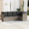 VidaXL Garden Lounge Set with Cushions 5 Pcs, Patio Sofas, Patio Furniture Set, Outdoor Furniture, Grey 3249441