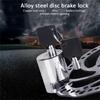 Alloys Bicycles Disc Lock with Visual Deterrentd Simple Installation Universals Fit for Commuters Electric Bikes