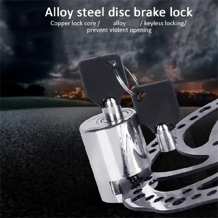 Alloys Bicycles Disc Lock with Visual Deterrentd Simple Installation Universals Fit for Commuters Electric Bikes
