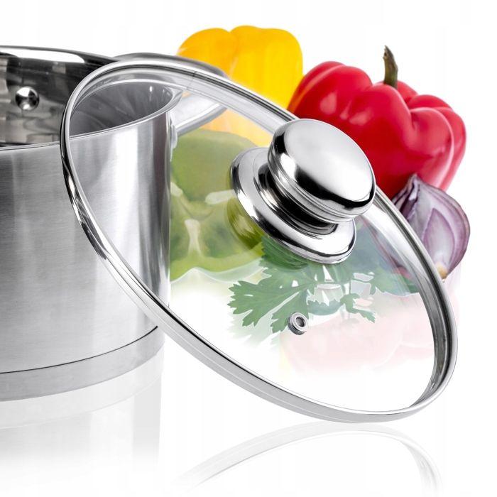 KADAX Couvercle En Verre Avec Poignée En Acier, Accessoire Culinaire Pour Sublimer Vos Casseroles, Marmites Et Poêles (28 Cm)