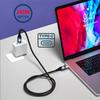 NFHK 240W 90 Degree USB for and Mobile 50cm USB-C Type-C Cable, 480Mbps, 48V, 5A, Upward/Downward Angle, 2.0 Compatible, 100W, Laptops, Tablets,