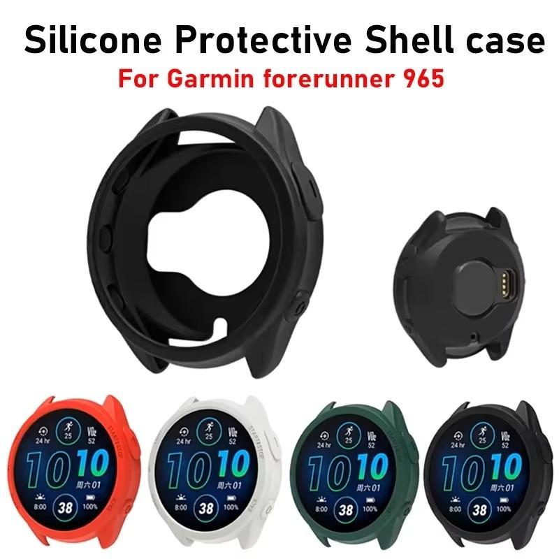 

Силиконовый чехол для Garmin Forerunner 965 Защитный чехол от царапин для Garmin 965 Мягкий защитный бампер Аксессуары Forerunner 965