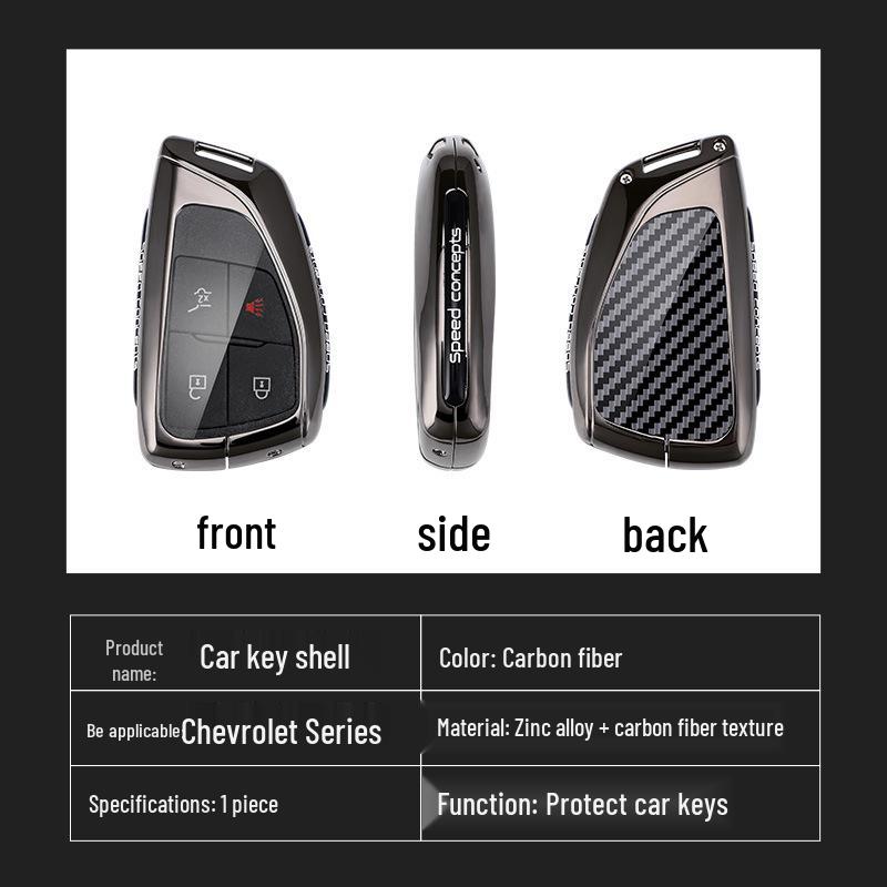 2024 Chevrolet Equinox RS Key Case - Full Metal Shell with Buckle for Men.