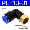 Pneumatischer L-förmiger 90° Luftschlauchverbinder Winkelstück Düse PLF6-01/8-02