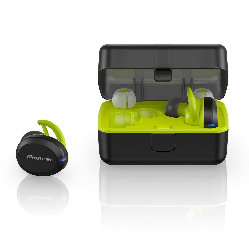Pioneer True Wireless Bluetooth Separate Left and Right with Yellow SE-E9TW(Y) Earbuds, Compatible, Headphones, Microphone,