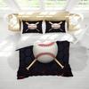 Baseball Bedding Kit Three-Piece Quilt Cover Geometric Honeycomb Digital Printing Home Textiles