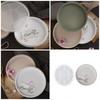 Heat Resistant Epoxy Mold Silicone Tray Molds Striped Round Tray Shape Silicone DIY Dish Mold Suitable for Cement Tray