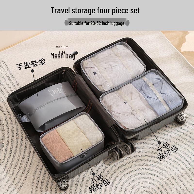 6-8 Piece Travel Storage and Organizer Bag Set for Clothes and Underwear
