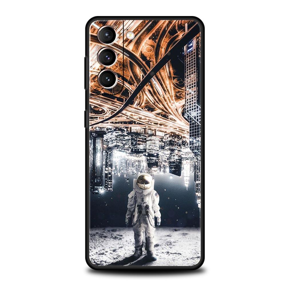 

Милый чехол для телефона с изображением астронавта и луны для Samsung Galaxy S23 S22 S21 S20 FE Ultra 5G S10 S10E S9 S8 Plus 10 20 силиконовый чехол-бампер Samsung S22 Plus 5G