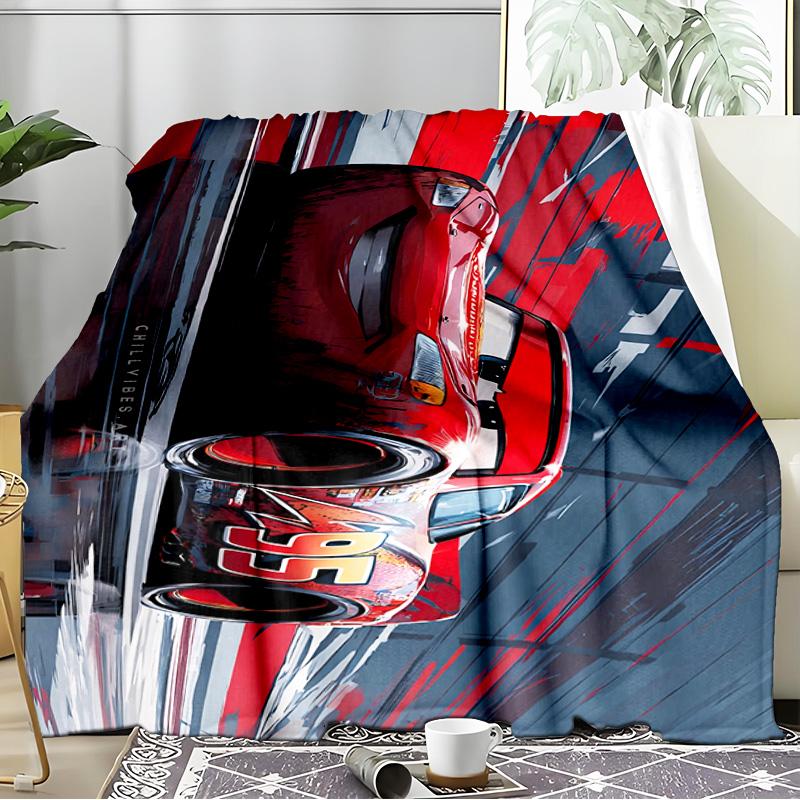 Racing car Blanket Flannel Throw for Sofa, Travel, Camping, Livingroom, Office, Chair and Bed Soft and Warm Holiday Birthday gifts