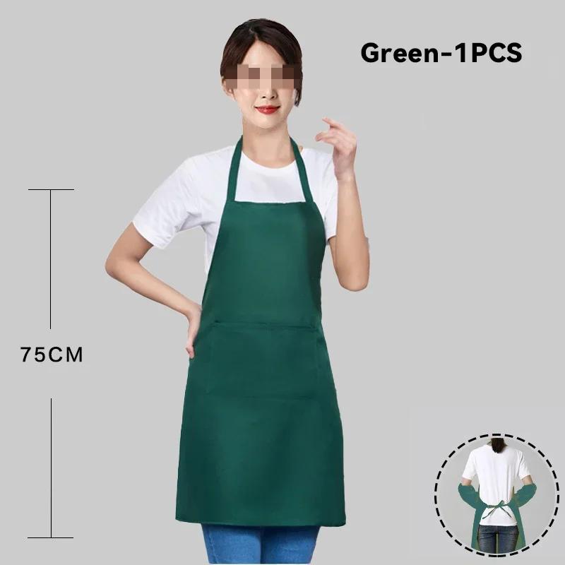 Comfortable Thin Kitchen Aprons for Woman Men Chef Work Apron for Grill Restaurant Bar Shop Cafes Beauty Nails Studios Uniform