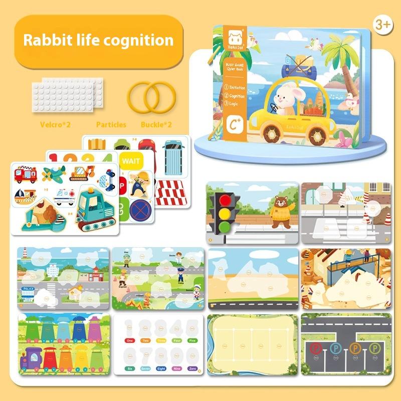 1 Set Yeni Yürüyen Çocuklar Eşleştirme Bulmacaları Oyunu Montessori Meşgul Kitap Çıkartma Sessiz Kitap Çocuklar İçin Erken Eğitici Öğrenme Oyuncakları Hediyeler