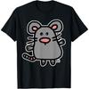 Mouse Funny Comic Cartoon Kawai Rat Art Fun Mice Mouse Love T-Shirt