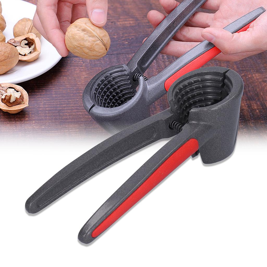 Nutcracker LaborSaving Aluminum Alloy Plastic NonSlip Hazelnut Pine Nut Walnut Cracking Tool(Walnut Clip )