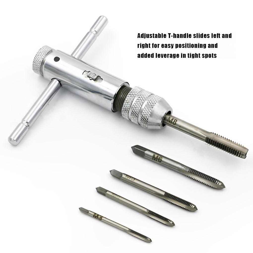 Stainless Steel Adjustable Ratchet Wrench Sturdy And Durable With Easy Positioning Forward And Reverse Wrench Tap Wrench