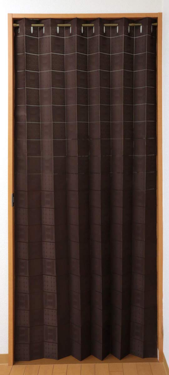 

НОВАЯ Премиум шторка с клапанами 98см Шириной x 200см Комната (Ткань высокой плотности), Длинный, Коричневый, Разделитель, kp2005-01