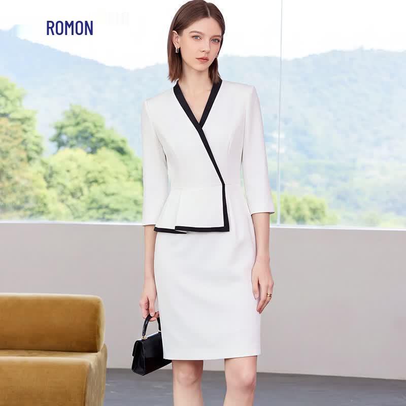 Luomeng Women s Slim Fit Professional Suit Dress XL