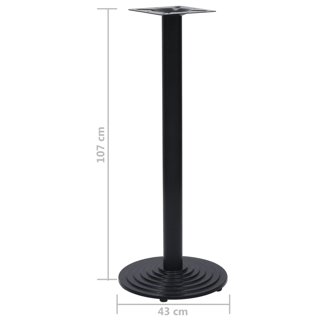 Bistro Table Base Black Ø43 X 107 Cm Cast Iron
