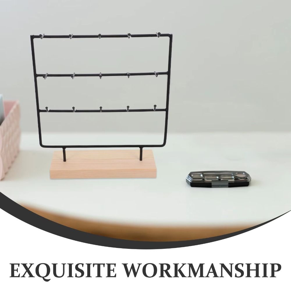15 Hooks Earring Holder Stand 3 Tier Jewelry Holder Organizer Earring Display Rack Retail Display