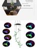 Solar-LED Kolibri Windspiel: Siebenfarbiger Gradient Dekoratives Außenlicht