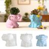 Easy Release Silicone Mold for Elephant Vase Candle Cup Succulent Planter Mould Jewelry Container Making Tool