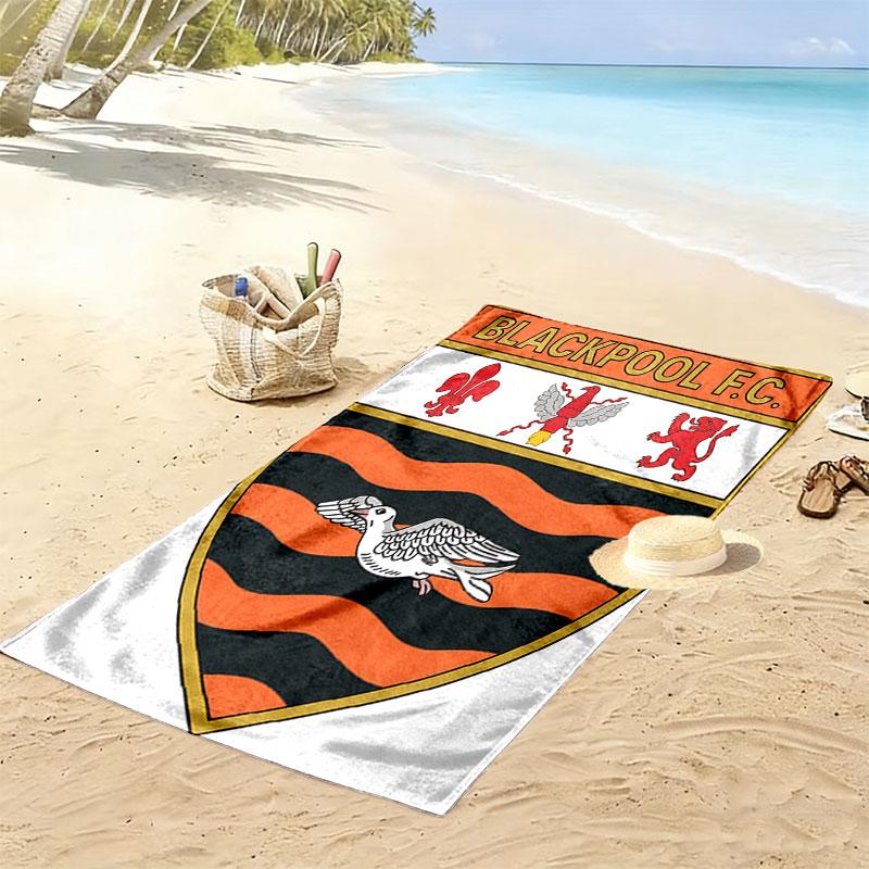 Asciugamano da Spiaggia Blackpool F.C, Asciugamano Grande Morbido ad Asciugatura Rapida per Spiaggia Campeggio Nuoto