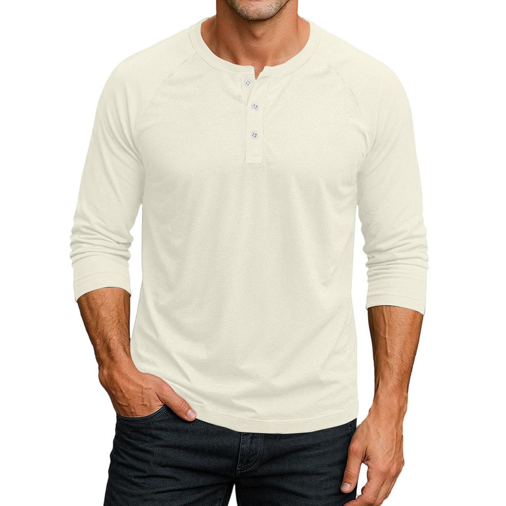 Men's Raglan Sleeve Three-quarter Sleeve Top