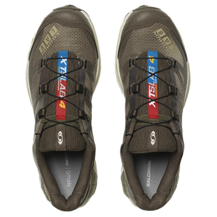 SALOMON XT-4 OG Aurora Borealis Comfortable Shock Absorbing Non-Slip Durable Low-Top Running Shoes Unisex Running Shoes Brown 474425