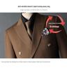 Men's Double-Breasted Three-Piece Suit for Weddings and Formal Events