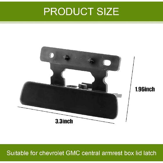 1 Pack Lid Latch for Center Console Armrest, Replacement Part Number 20864151, 20864153, 20864154, Compatible with 07-14 Silverado, Avalanche,