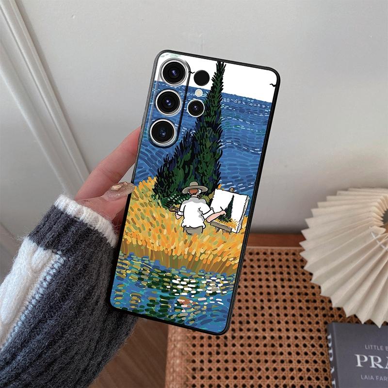 

Модный чехол для iPhone Samsung A55 A35 M34 S24 Xiaomi Redmi 13 Pro 14C Huawei Honor противоударный бампер для телефона черный матовый TPU антицарапающееся полное покрытие Samsung Galaxy S24 Ultra