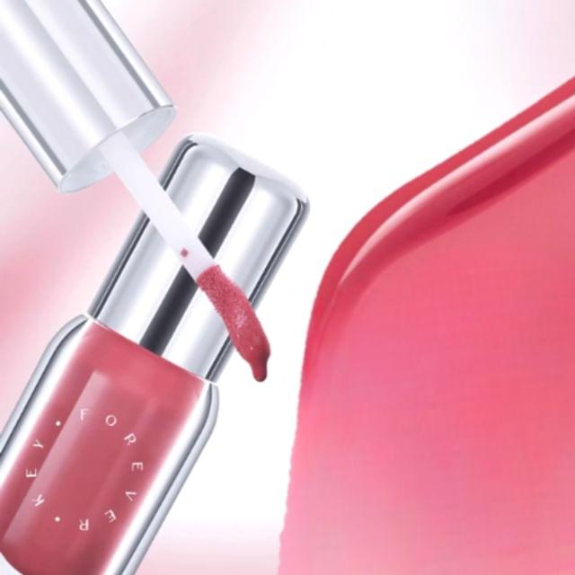 FOREVER KEY - 3 In 1 Aqua Essence Lip Glaze - HA04-HA06 #HA04 Pink - 4g