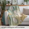 Marine elements digital-printed polyester Bedroom velvet flannel cover blanket Fleece soft sofa cover blankets for beds