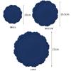 European Lace Silicone Table Mat Retro Embossed Heat Insulation Thickened Round Anti-Skidding Pad Kitchen Waterproof Placemat