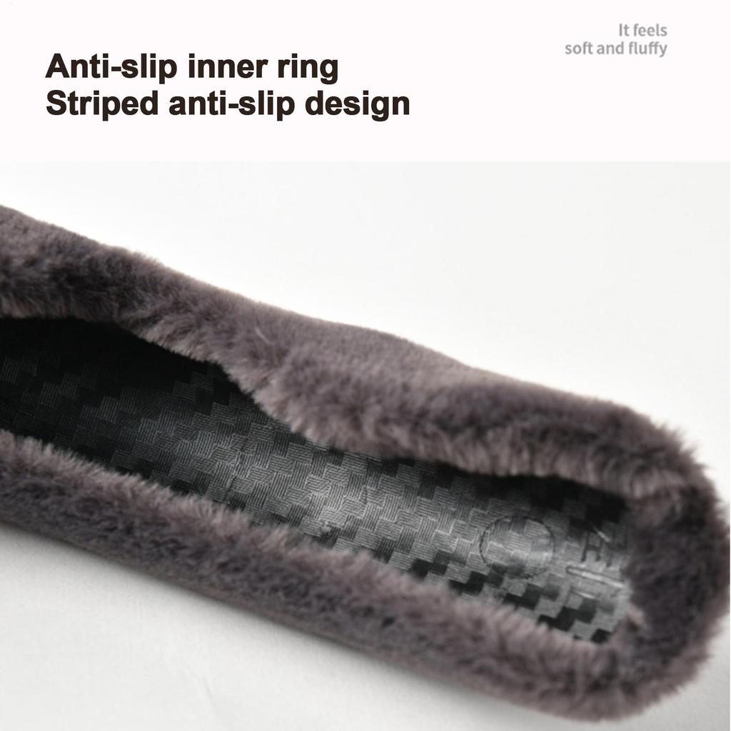 Steering Wheel Cover 1 Pair Warm Soft Elastic Accessories Car Steer Wheel Cover For Beginners Family Automotive Vehicle Indoor