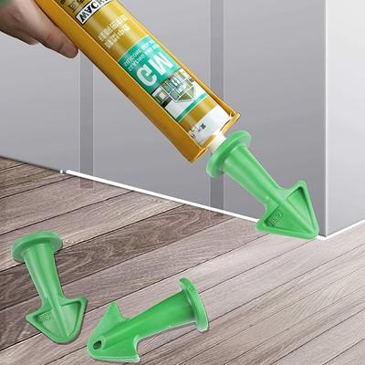 Silicone Application Seam Tool, Scraper Application Silicone Seam Tool, Sealant Nozzle Epoxy Piston Accessories, for Floor Cleaning Tile Tile