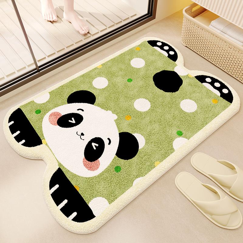 Household Special-shaped Cushion Imitation Cashmere Bathroom Floor Mat Toilet Carpet Absorbent Mat Toilet Door Foot Cushion