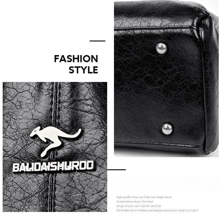 Vintage portable tote bag shoulder messenger women's bag