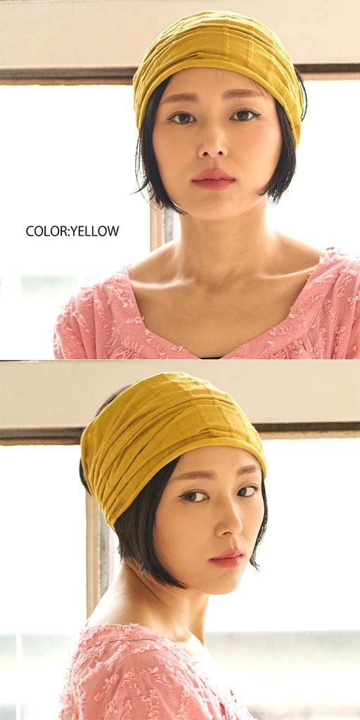 Bandana Headband MIYA Cotton Turban [Charm] [Free Size/Black]