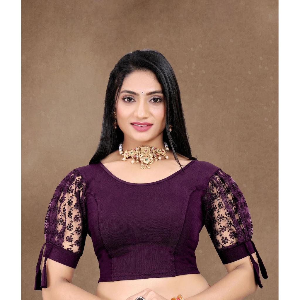 Women Cotton Laycra Blend Designer Blouse Indian Bollywood Beautiful Choli Dress