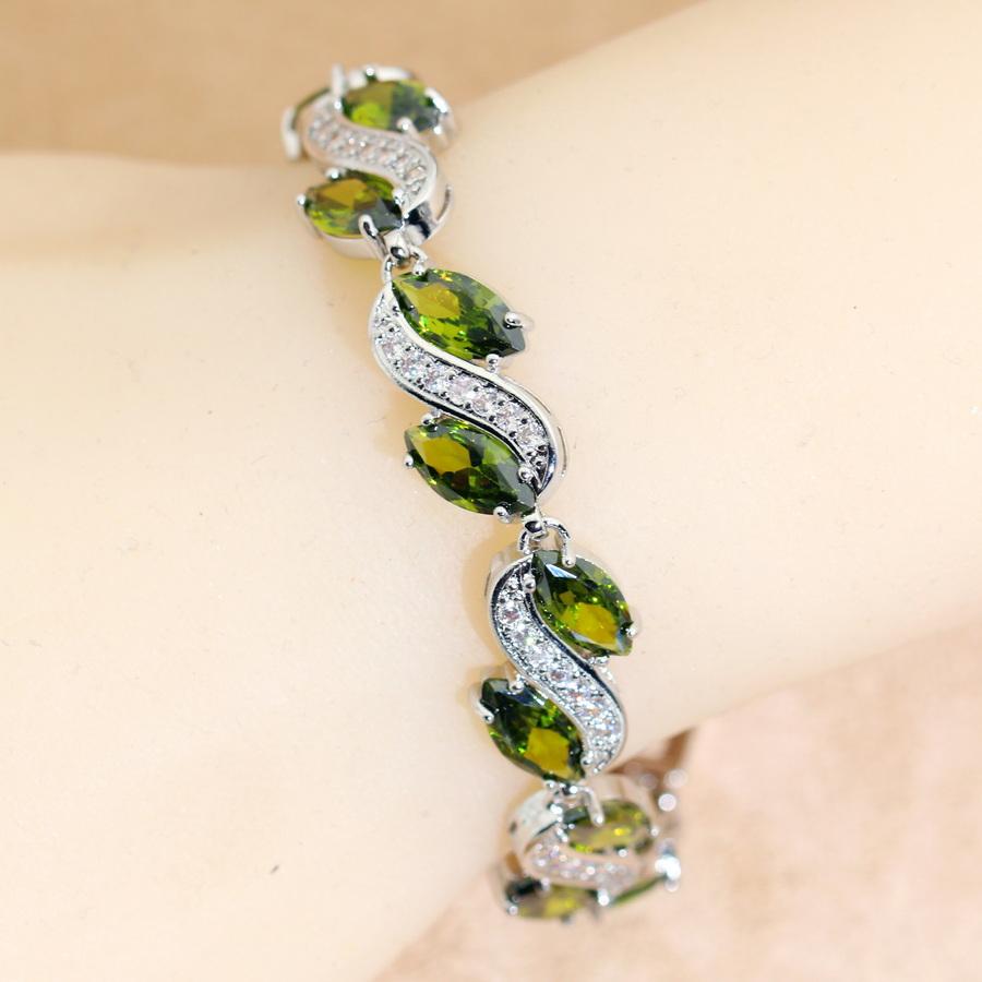 New More Color Zirconia   Bracelet For Women Wedding Jewelry Gift