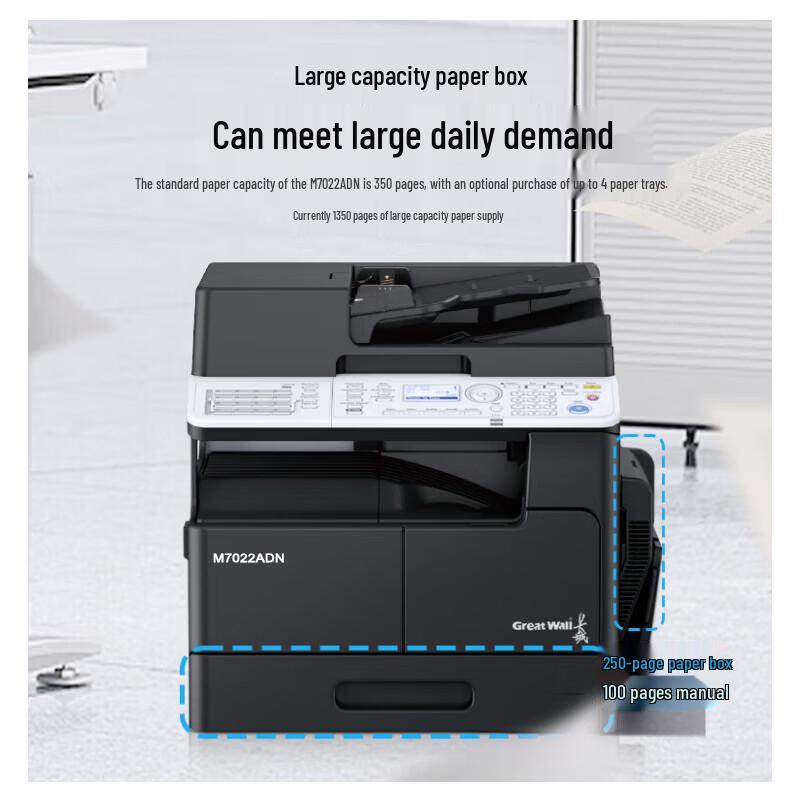 Great Wall M7022ADN A3 Black and White Digital Copier CN Plug (adapter Included)